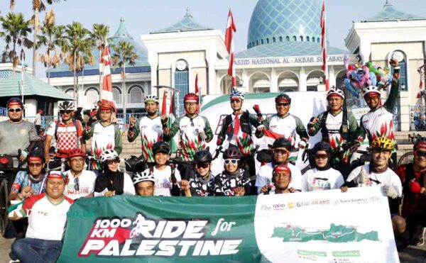 LMI Ajak Ratusan Pesepeda Gelar 1000Km Ride For Palestina