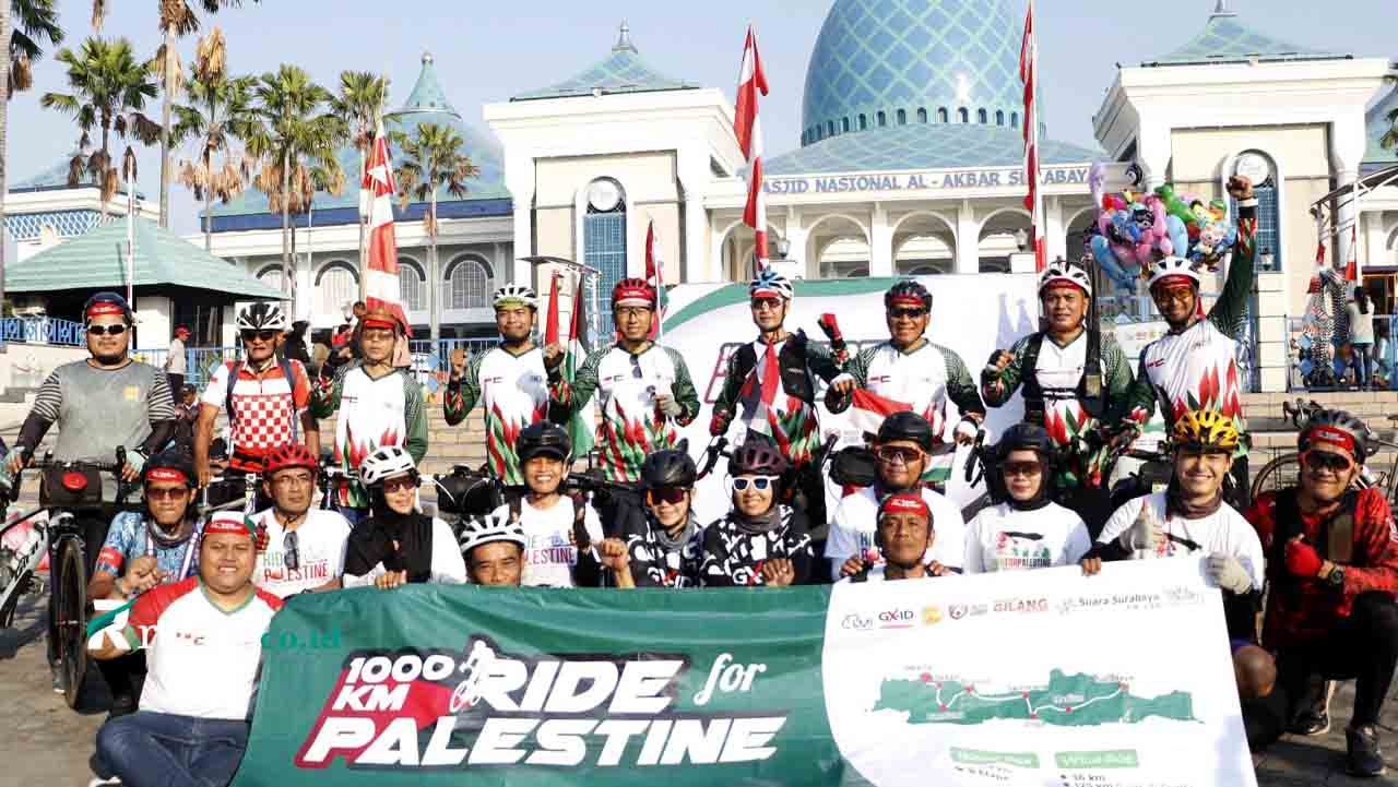 LMI Ajak Ratusan Pesepeda Gelar 1000Km Ride For Palestina