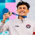 Veddriq Leonardi dengan prestasi medali emas pada Olympic Paris 2024