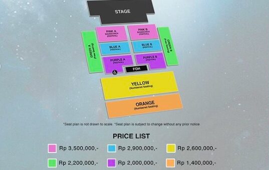 Stage dan Harga tiket Jakarta Konser Day6