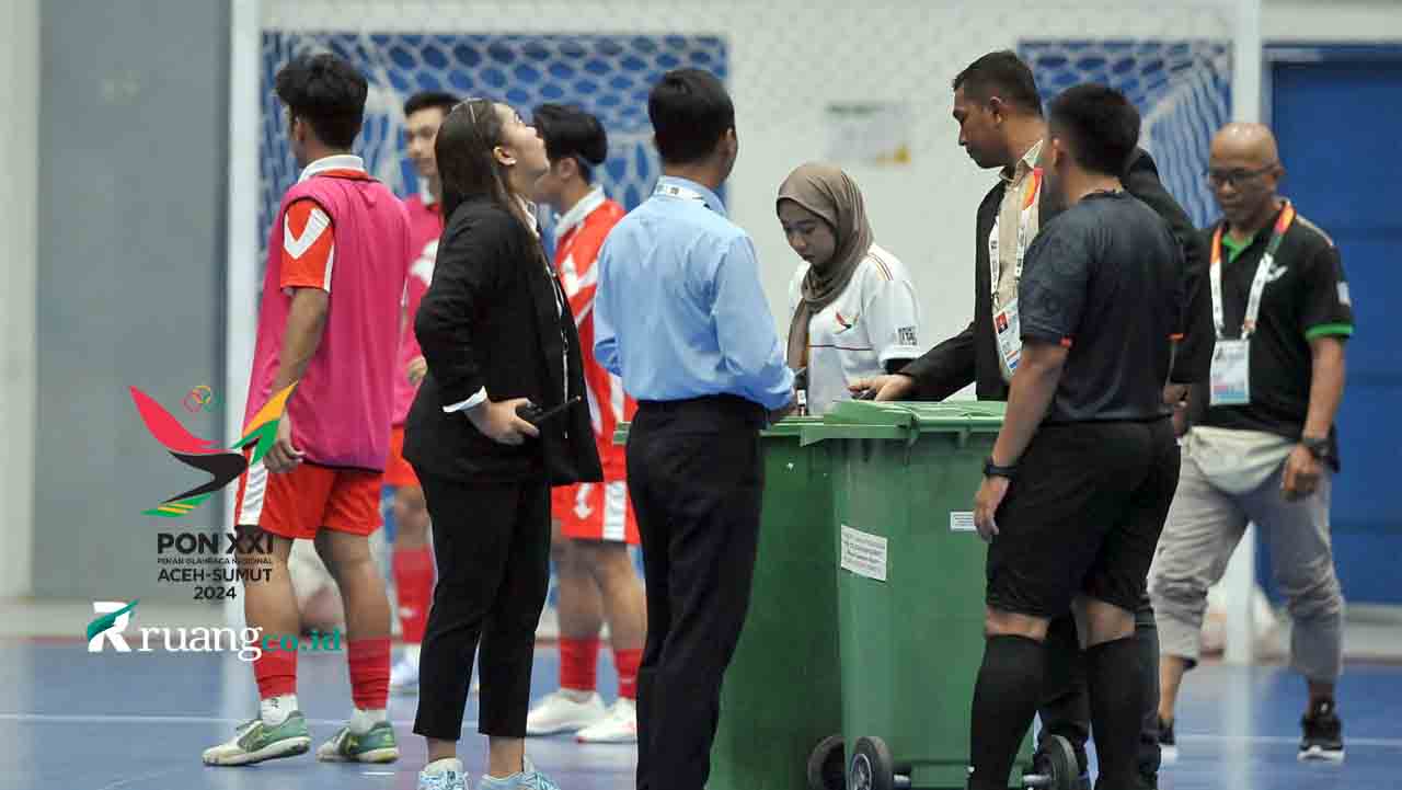 Atap GOR Bocor, Final Futsal Putra Jatim Vs Kaltim Dihentikan