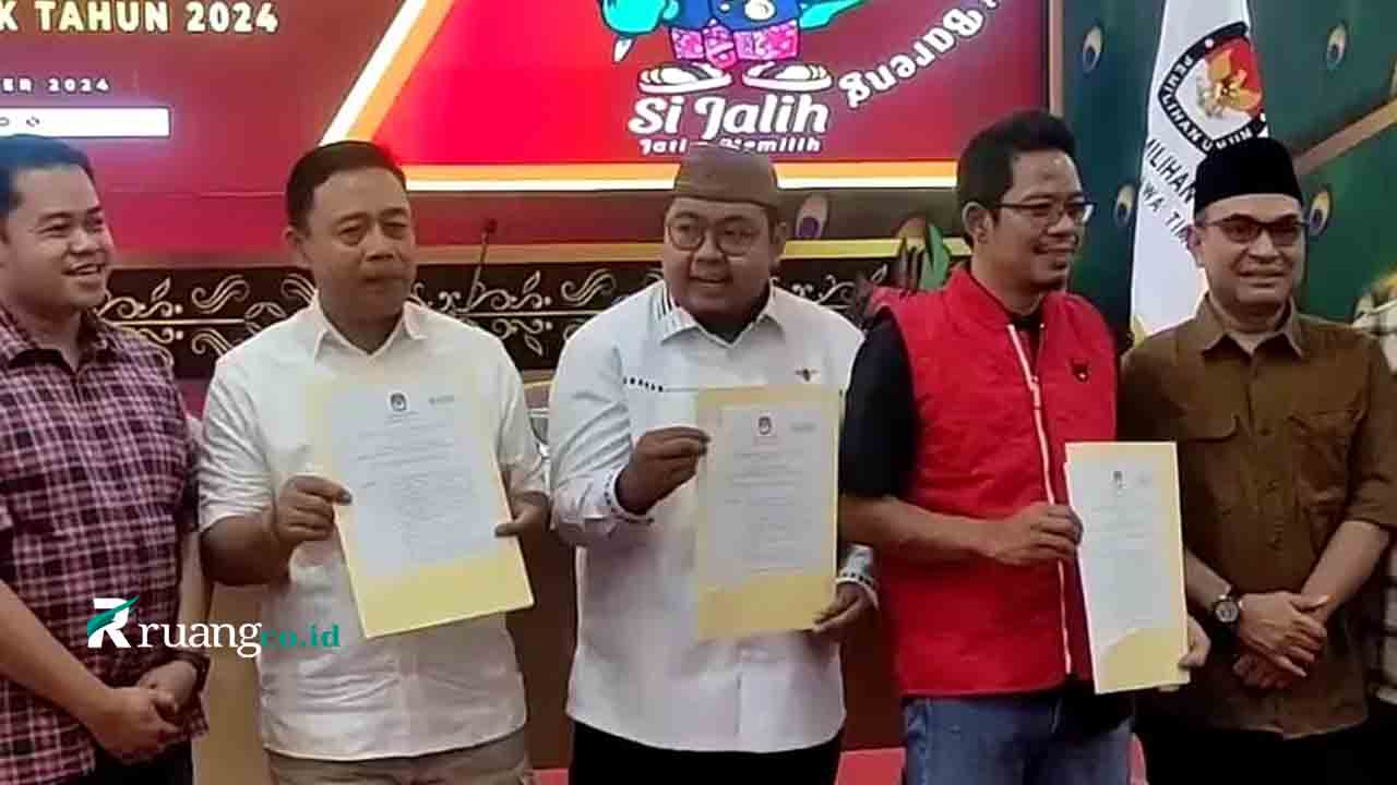 KPU Jatim Tetapkan Tiga Paslon Cagub-Cawagub Pilkada 2024