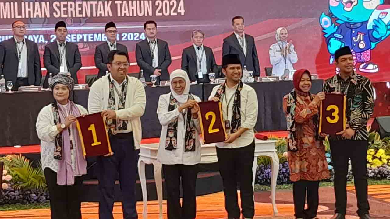 nomor urut paslon pilgub jatim Rebound Pilpres di Pilgub Jatim