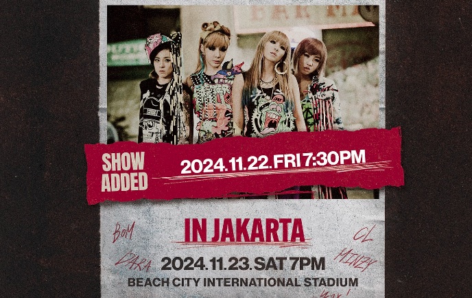 Konser 2NE1 di Jakarta akan tambah satu hari