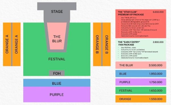 Panggung dan harga tiket konser LANY di Jakarta