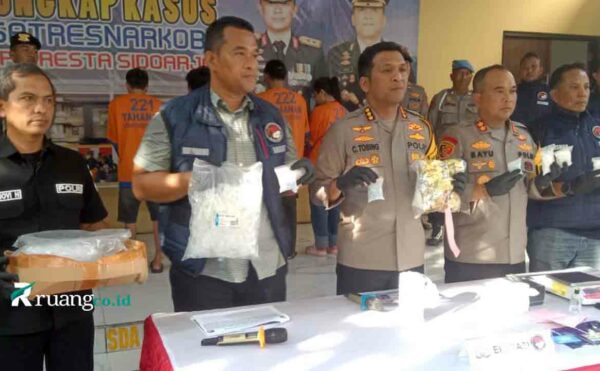 Polresta Sidoarjo ungkap jaringan narkoba