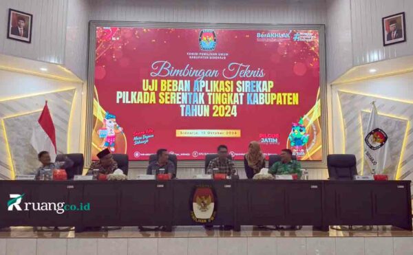 KPU Sidoarjo Uji coba SIREKAP