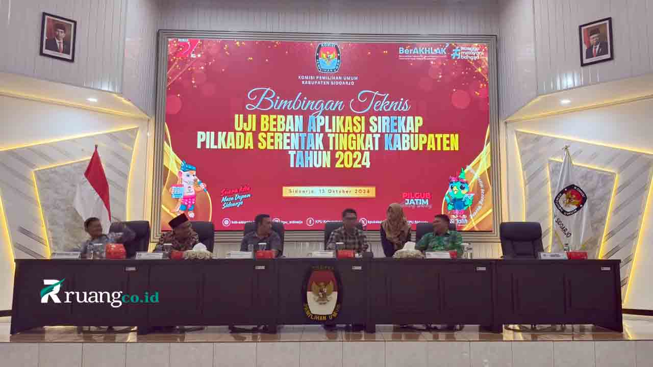 KPU Sidoarjo Uji coba SIREKAP