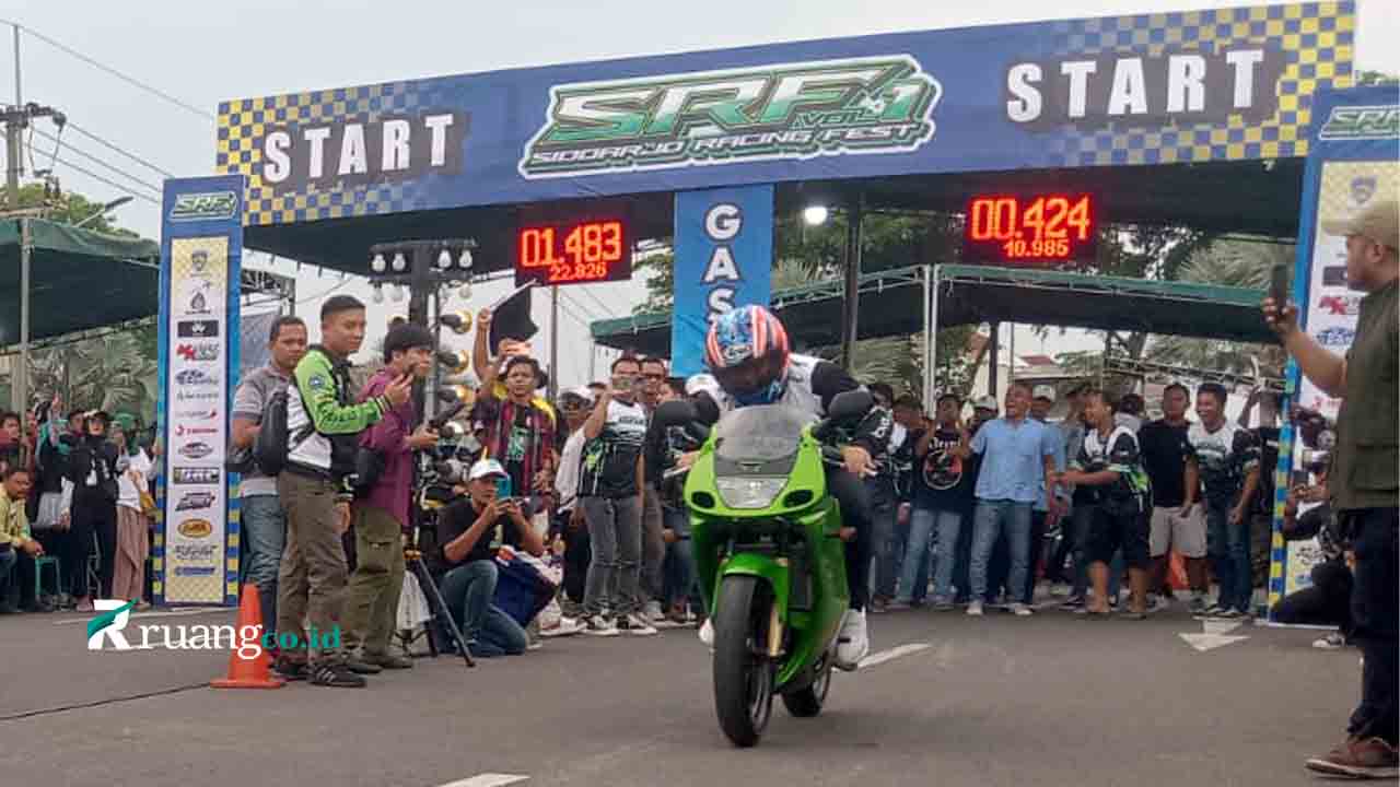 Cabup Subandi balap motor Sidoarjo Racing Fest 2024