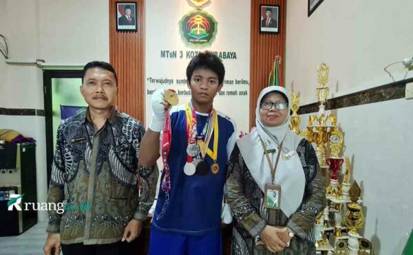 Siswa MTsN 3 Surabaya juara boxing Pra-Popnas