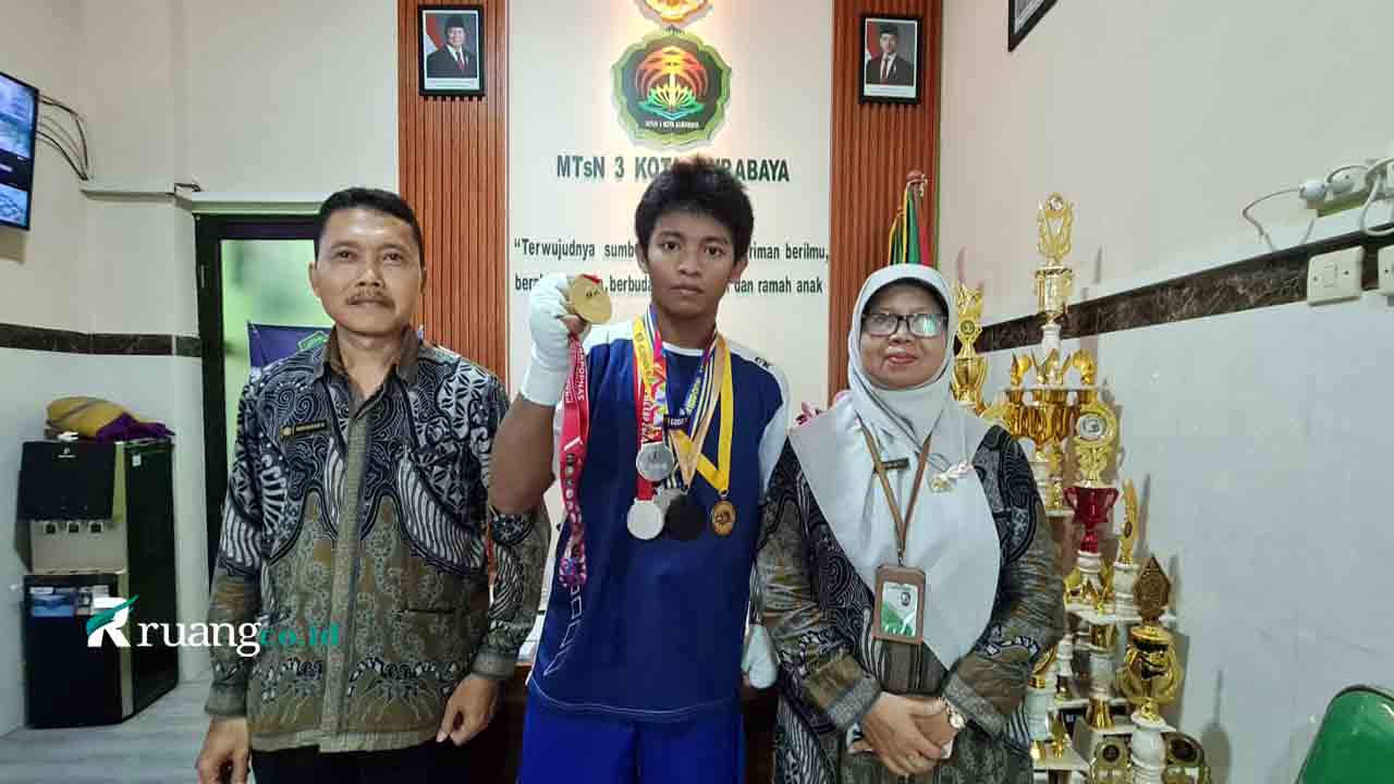 Siswa MTsN 3 Surabaya juara boxing Pra-Popnas