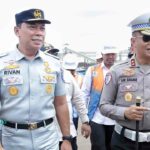 Tim Jasa Raharja dan Korlantas Polri melakukan survei jalur di Pos Lalu Lintas Cikopo untuk persiapan Natal 2024 dan Tahun Baru 2025.