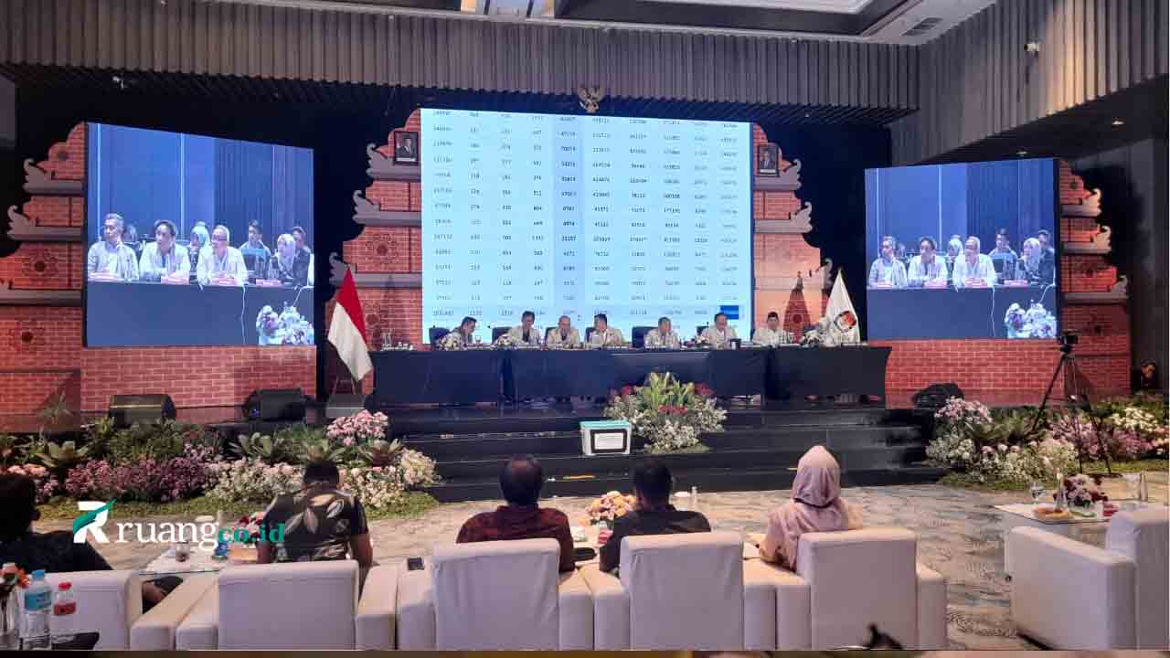 KPU Rekapitulasi Khofifah Emil