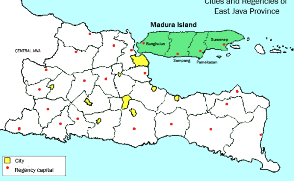 Madura terpisah dari jawa