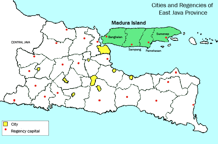 Madura terpisah dari jawa