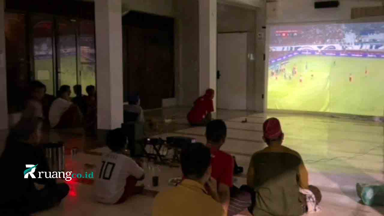 Indonesia vs Myanmar Nobar Masjid Al-Haq