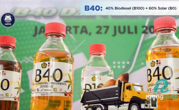 produksi B40 solar campuran sawit