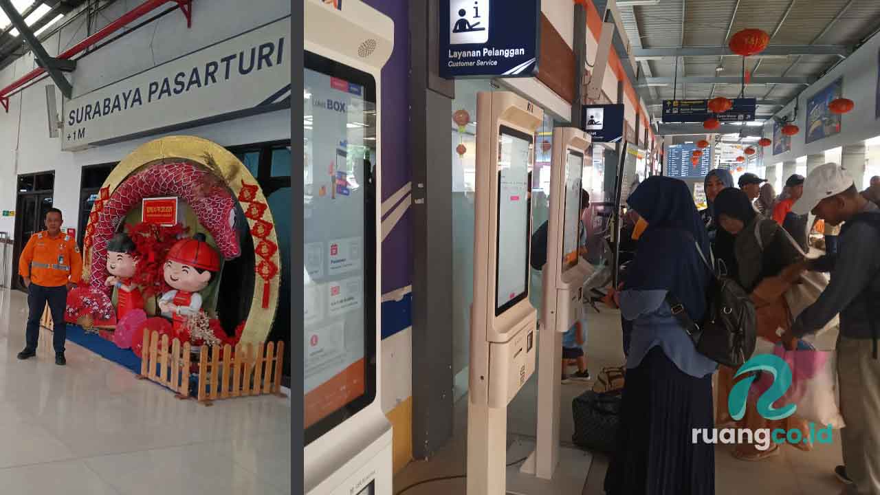 penurunan penumpang Stasiun Pasar Turi