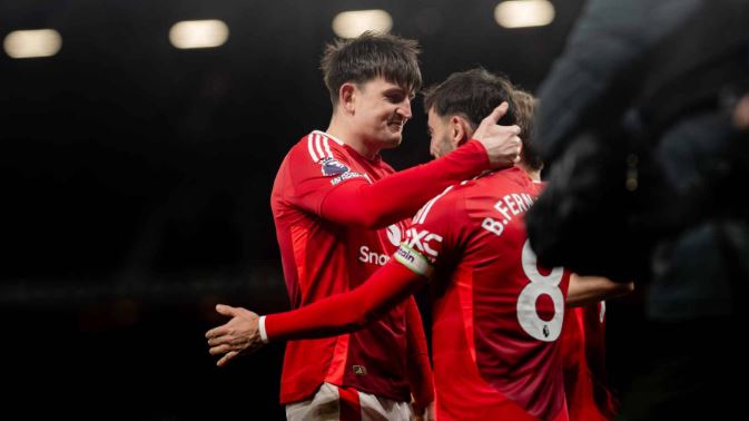 Harry Maguire mencetak gol penentu kemenangan dalam pertandingan Manchester United