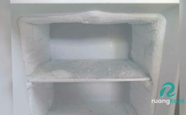 cara mencairkan bunga es di freezer