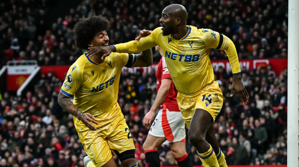 Jean-Philippe Mateta merayakan gol ke gawang Manchester United di Old Trafford (c) Crystal palace Official