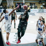 Dewa United Banten vs Tangerang Hawks IBL 2025, Jordan Adams mencetak 30 poin.(c) Dewa United Basketball Ofiicial