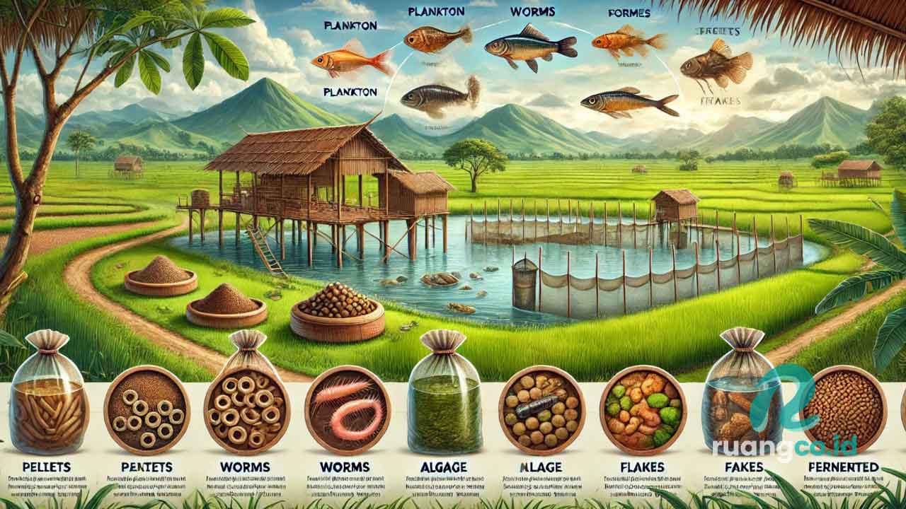 cara membuat pakan ikan