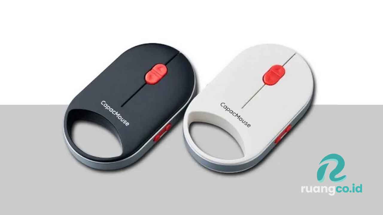 CapacMouse Pro mouse nirkabel kecil