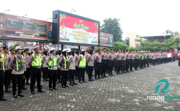 Polisi Sidoarjo Siagakan Pengamanan malam takbir Sidoarjo