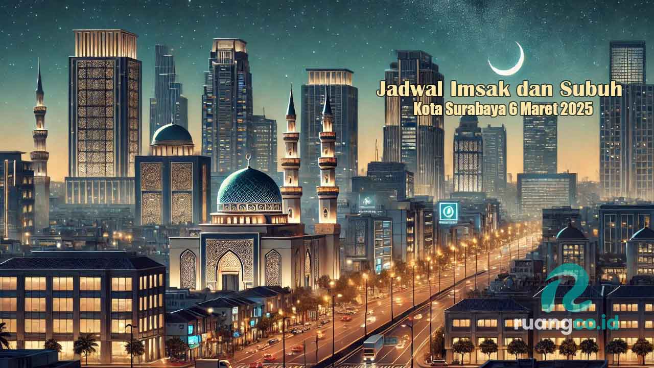 Jadwal Imsak dan Subuh Surabaya 6 Maret