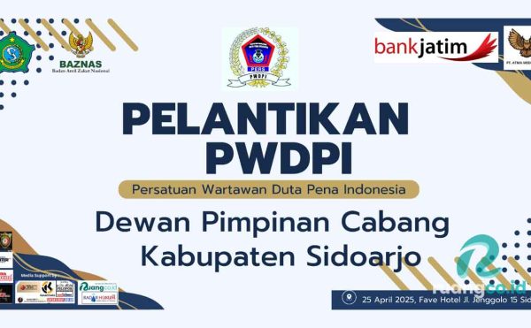 Pelantikan PWDPI Sidoarjo