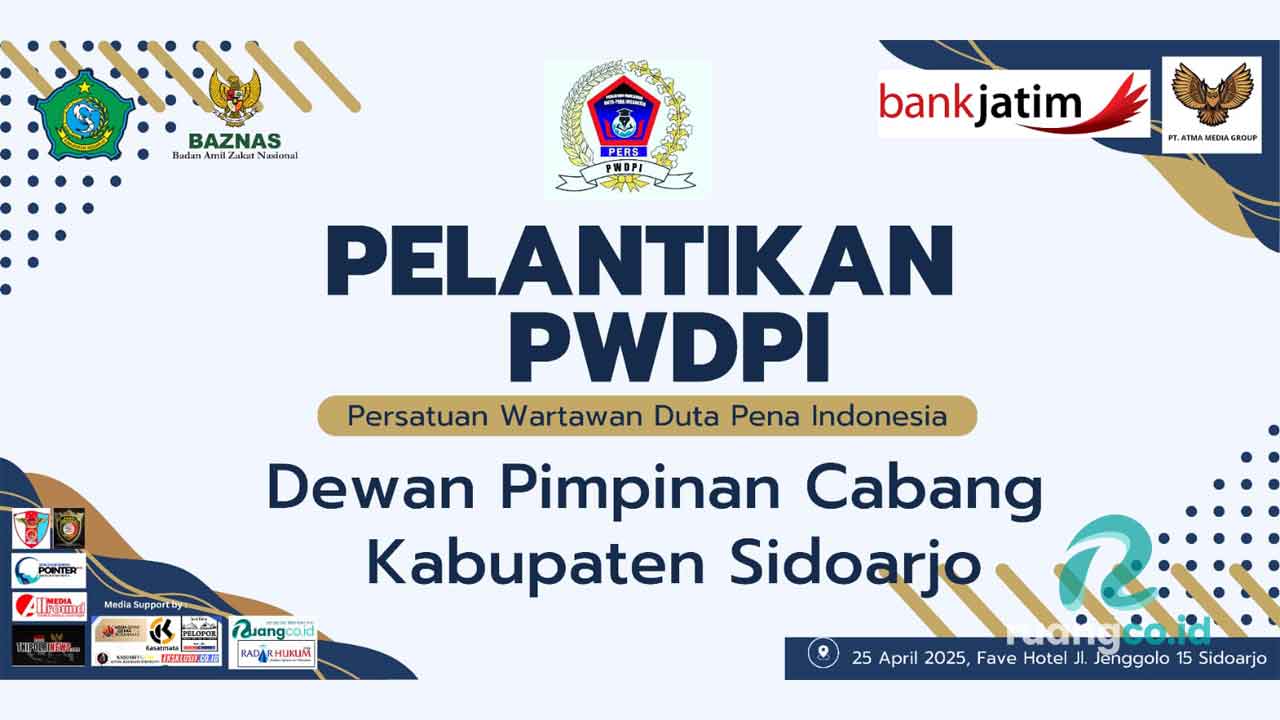 Pelantikan PWDPI Sidoarjo