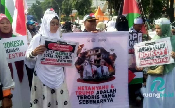 Aksi damai dukung Palestina