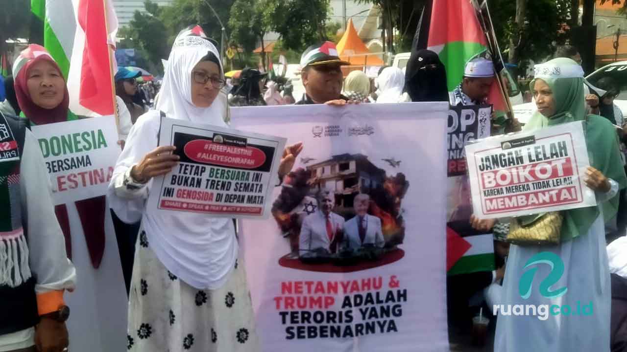 Aksi damai dukung Palestina