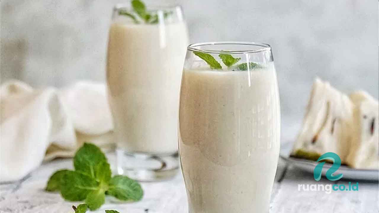 resep es sirsak kelapa muda