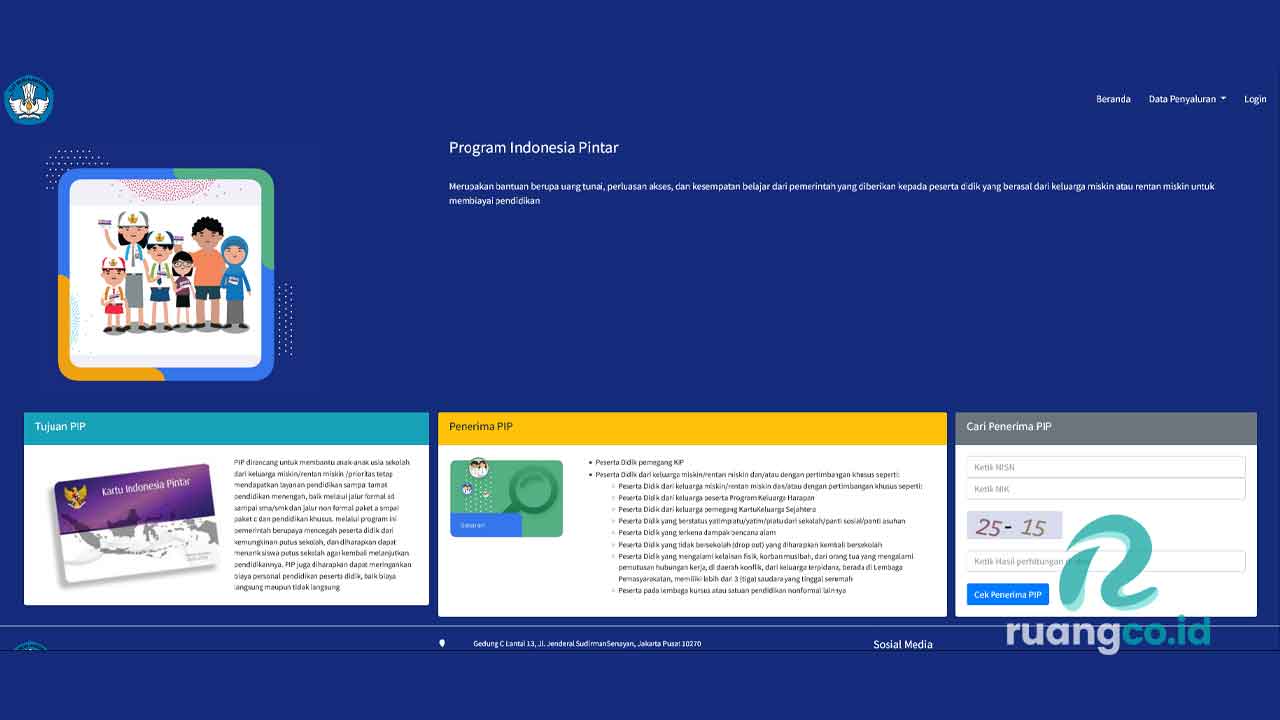 cek penerima PIP 2025