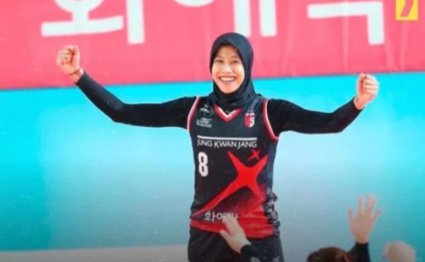 Megawati Hangestri saat bermain untuk Red Sparks di Liga Voli Korea. (Istimewa)