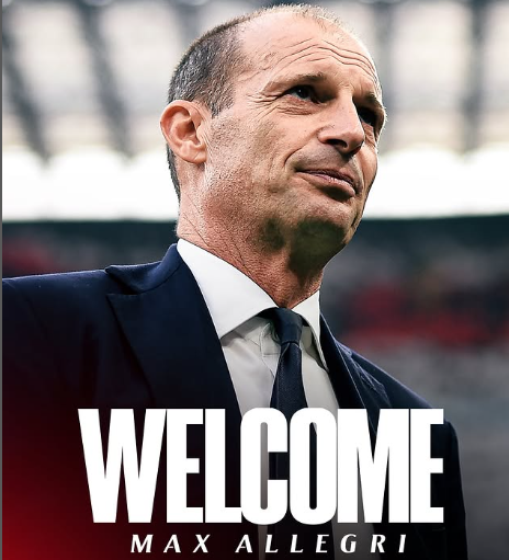 AC Milan Mengucapkan selamat datang kepada Pelatih baru yaitu Massimiliano Allegri!.(c) IG @AC Milan