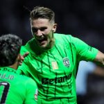 Viktor Gyokeres merayakan gol bersama Sporting CP, target utama Manchester United jika lolos ke Liga Champions. (Dok. Sporting CP Official)