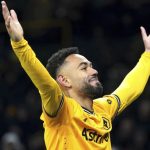 Matheus Cunha Saat Berseragam Wolves.(c) AP Photo/Jacob King