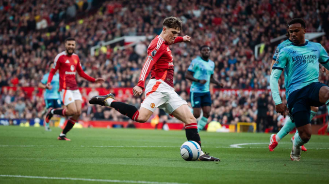 Pemain Manchester United saat berlaga di Premier League.(c) Official ManUtd