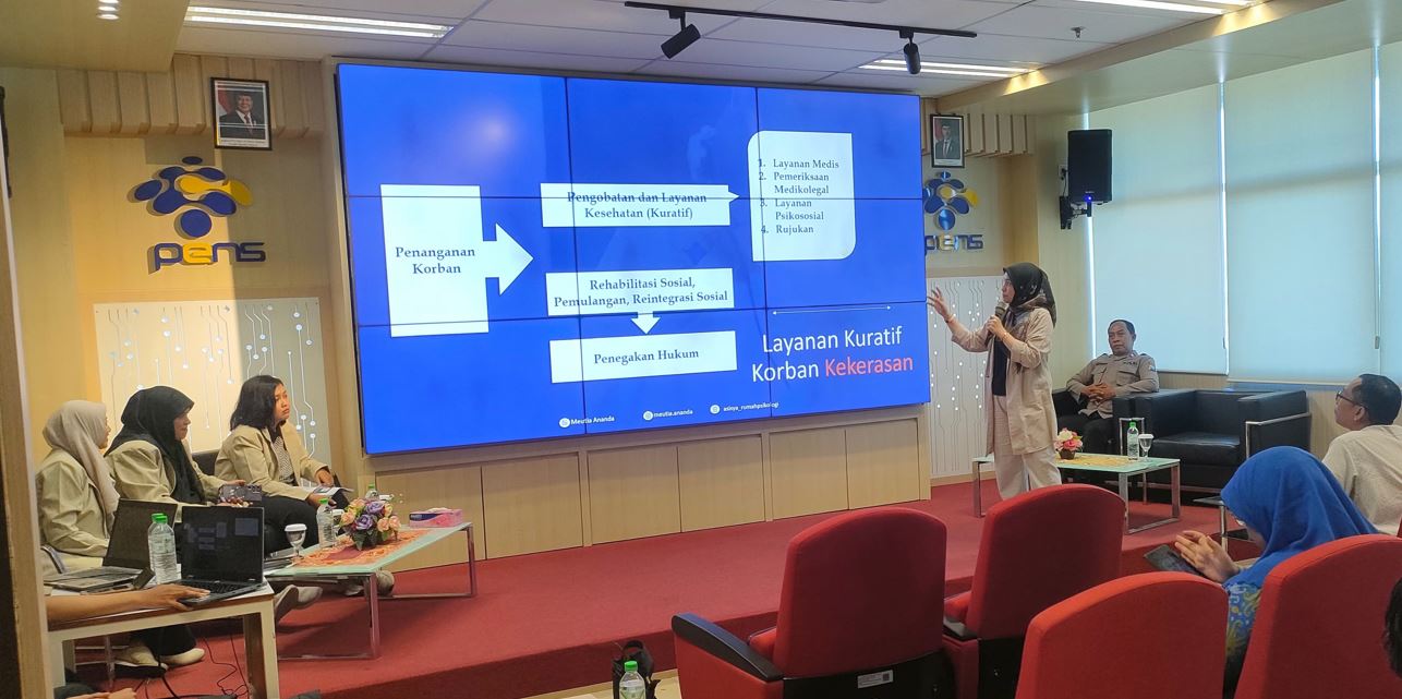 Talkshow Nyaman Bersama Tolak Kekerasan dilaksanakan oleh Tim Satgas PPKS PENS (c) Istimewa