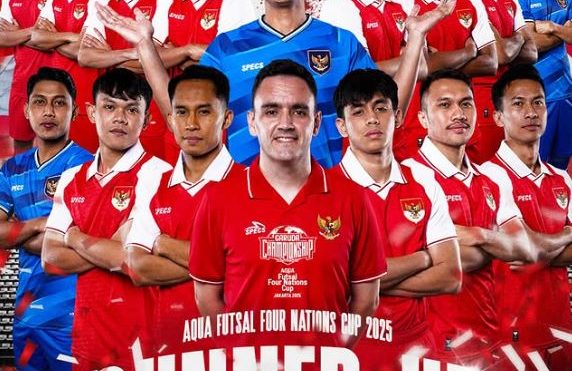 Timnas Futsal Indonesia Harus Puas Sebagai Runner-Up di Four Nations Cup 2025. (c) @kitagaruda