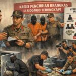 Pelaku Bobol Brankas Sidoarjo