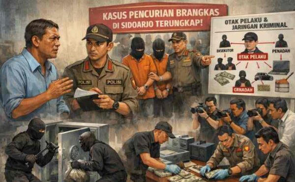 Pelaku Bobol Brankas Sidoarjo