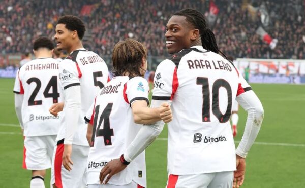 Selebrasi Rafael Leao usai mencetak gol AC Milan vs Cremonese di Stadion Zini (Photo : Official AC Milan)