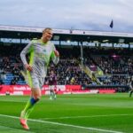 Erling Haaland merayakan gol saat Manchester City menang atas Burnley di Turf Moor. (Photo : Mancity Official)