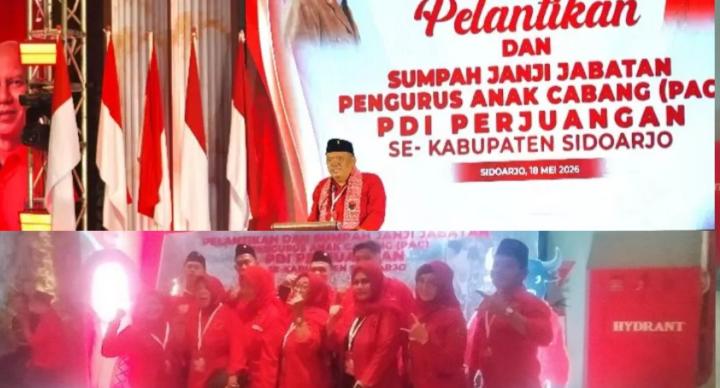 PDIP Sidoarjo Pelantikan PAC
