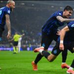 Pemain Inter Milan merayakan gol saat memastikan gelar juara Serie A 2025/2026 (Fptp: Official Inter Milan)