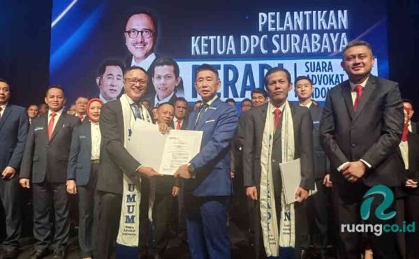Pelantikan Ketua DPC Peradi SAI Surabaya